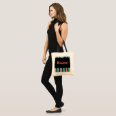 Raina Striped Canvas tas (Voorkant (model))