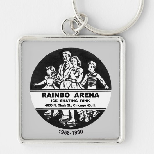 Rainbo Arena Ice Skating Rink, Chicago, IL Sleutelhanger (Voorkant)