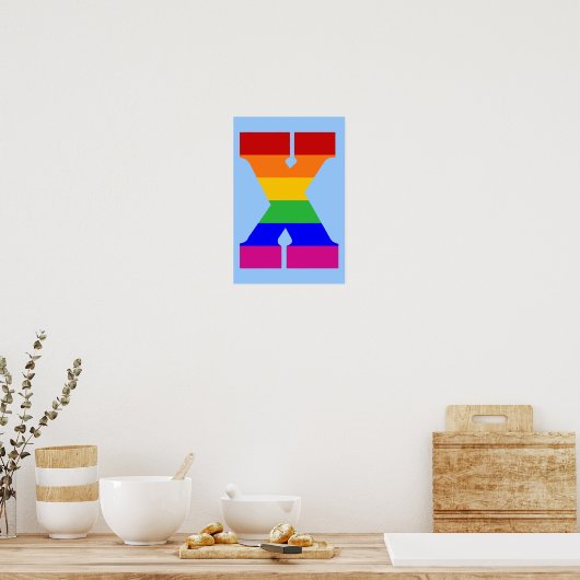 Rainbobligatie X Poster (Keuken)