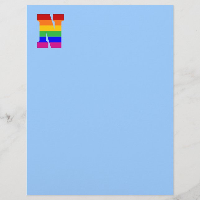 Rainbobordbrief N (Voorkant)