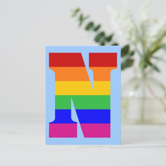 Rainbobordbrief N Briefkaart (Staand voorkant)