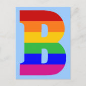 Rainbobordetekst B Briefkaart (Voorkant)