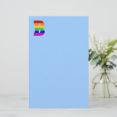 Rainbobordetekst B Briefpapier (Staand voorkant)