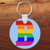 Rainbobordetekst B Sleutelhanger (Voorkant)