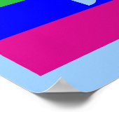 Rainbobordetekst D Poster (Hoek)