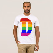 Rainbobordetekst D T-shirt (Voorkant volledig)