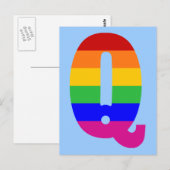 Rainbobordetekst Q Briefkaart (Voorkant / Achterkant)