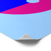 Rainbobordetekst Q Poster (Hoek)