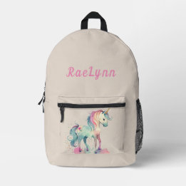 Rainbocorn gepersonaliseerd bedrukte rugzak