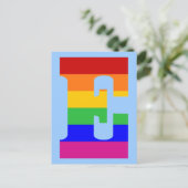 Rainboegbrief E Briefkaart (Staand voorkant)