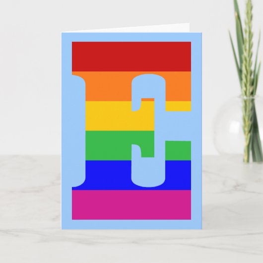 Rainboegbrief E Notitiekaartje (Voorkant)