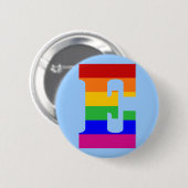 Rainboegbrief E Ronde Button 5,7 Cm (Voorkant /achterkant)