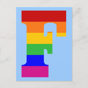 Rainboegbrief F Briefkaart