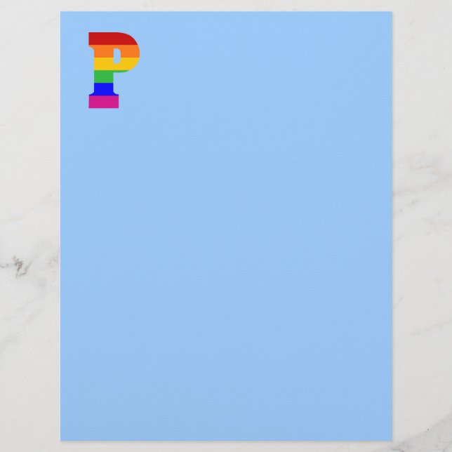 Rainboegbrief P (Voorkant)
