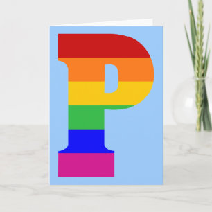 Rainboegbrief P Notitiekaartje