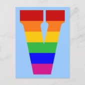 Rainboegbrief V Briefkaart (Voorkant)