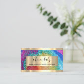 Rainboegholograaf voor Lijst van glitter Visitekaartje (Staand voorkant)