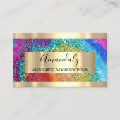 Rainboegholograaf voor Lijst van glitter Visitekaartje (Voorkant)