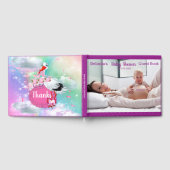 Rainbogen, Baby shower Collectie van fluffelwolken Gastenboek (Volledig)