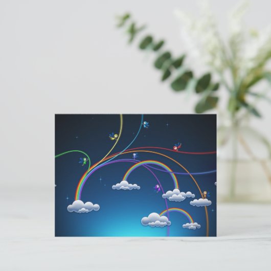 Rainbogen Briefkaart (Staand voorkant)