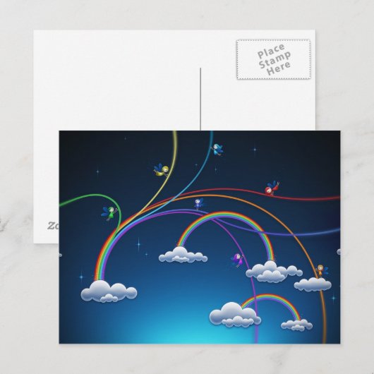 Rainbogen Briefkaart (Voorkant / Achterkant)