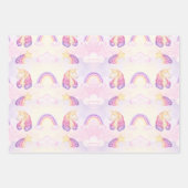 Rainbogen en eendrieken van zacht deegmeel inpakpapier vel (Voorkant 3)