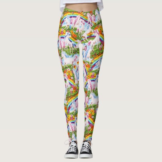 Rainbogen en eendrieken zonder tijdsaanduiding leggings (Voorkant)