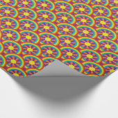 Rainbogen en grafisch patroon van de Stijl van de  Cadeaupapier (Hoek)