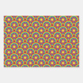 Rainbogen en grafisch patroon van de Stijl van de  Inpakpapier Vel (Voorkant)