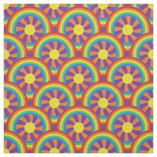 Rainbogen en grafisch patroon van de Stijl van de  Stof (Swatch)