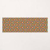 Rainbogen en grafisch patroon van de Stijl van de  Yogamat (Achterkant (horizontaal))