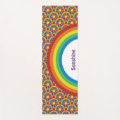 Rainbogen en grafisch patroon van de Stijl van de Yogamat (Voorkant)