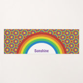 Rainbogen en grafisch patroon van de Stijl van de Yogamat (Voorkant (horizontaal))