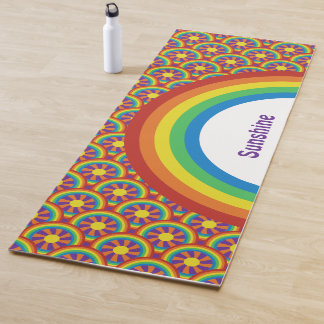 Rainbogen en grafisch patroon van de Stijl van de  Yogamat