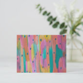 Rainbogen en regendruppels, kleurrijk Abstract Briefkaart (Staand voorkant)