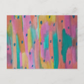 Rainbogen en regendruppels, kleurrijk Abstract Briefkaart (Voorkant)