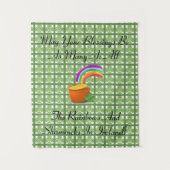 Rainbogen en shamrocks wandkleed (Voorkant)