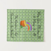 Rainbogen en shamrocks wandkleed (Voorkant (horizontaal))