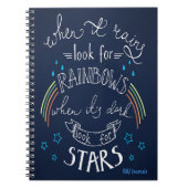 Rainbogen en sterren - SPIRAAL Journal Notitieboek (Voorkant)