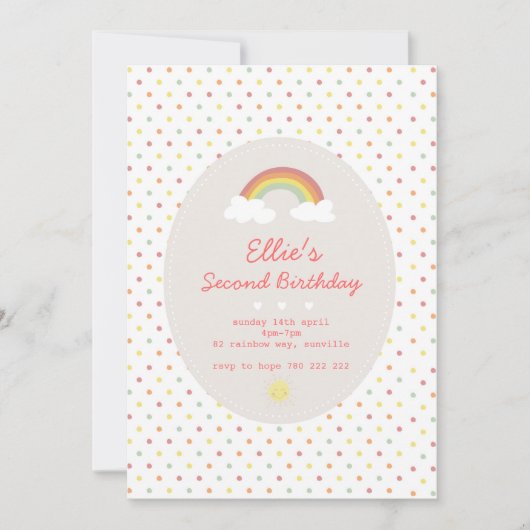 Rainbogen en Sunshine Kaart (Voorkant)