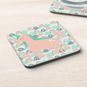 Rainbogen en Unicorns Bier Onderzetter (Linkerzijde)