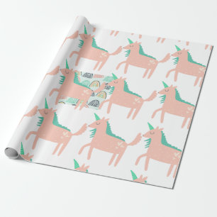 Rainbogen en Unicorns Cadeaupapier