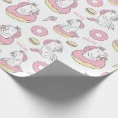 Rainbogen en Unicorns Cadeaupapier (Hoek)