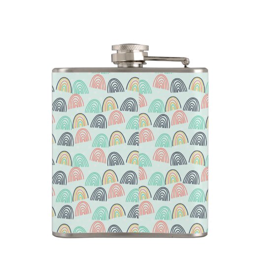 Rainbogen en Unicorns Heupfles (Achterkant)