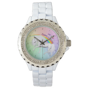 Rainbogen en Unicorns Horloge