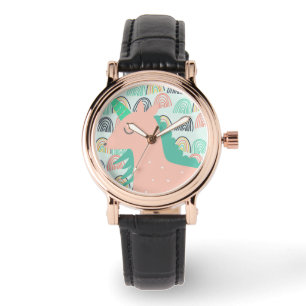 Rainbogen en Unicorns Horloge
