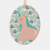 Rainbogen en Unicorns Keramisch Ornament (Rechts)