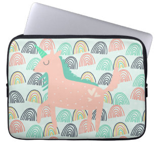 Rainbogen en Unicorns Laptop Sleeve
