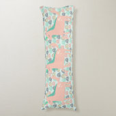 Rainbogen en Unicorns Lichaamskussen (Voorkant Verticaal)