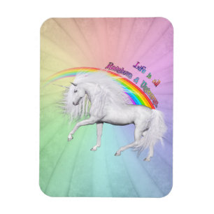 Rainbogen en Unicorns Magneet